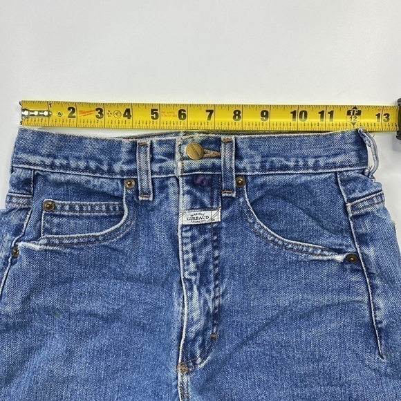 Marithe Francois Girbaud Hi-Rise Raw Hem Denim Shorts Size 7/8 - Picture 6 of 14